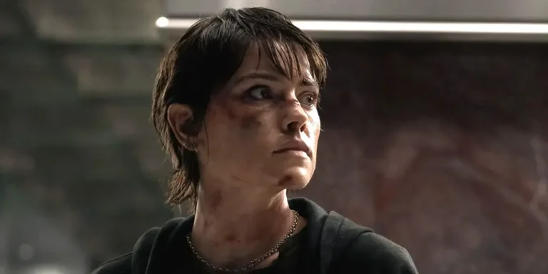 Daisy Ridley suspendue la tête en bas dans un poster de nettoyage