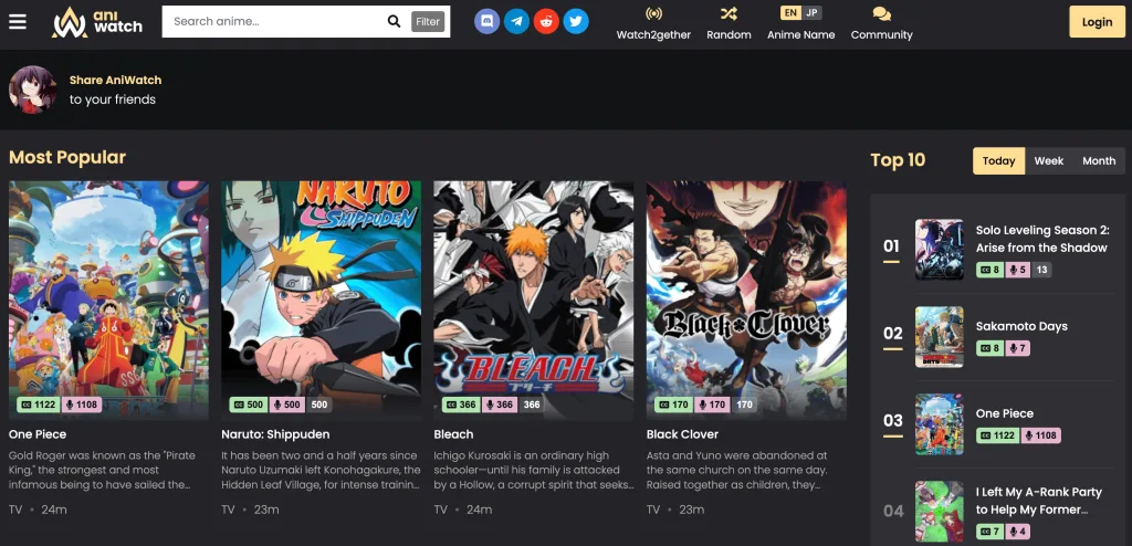 aniwatch : La nouvelle adresse