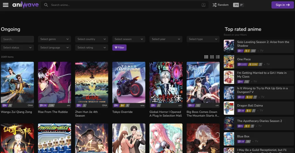 AniWave : La nouvelle adresse