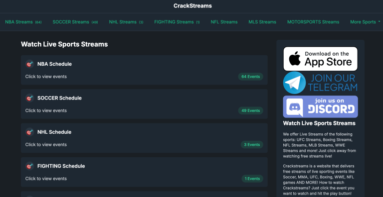 Crackstreams : La nouvelle adresse