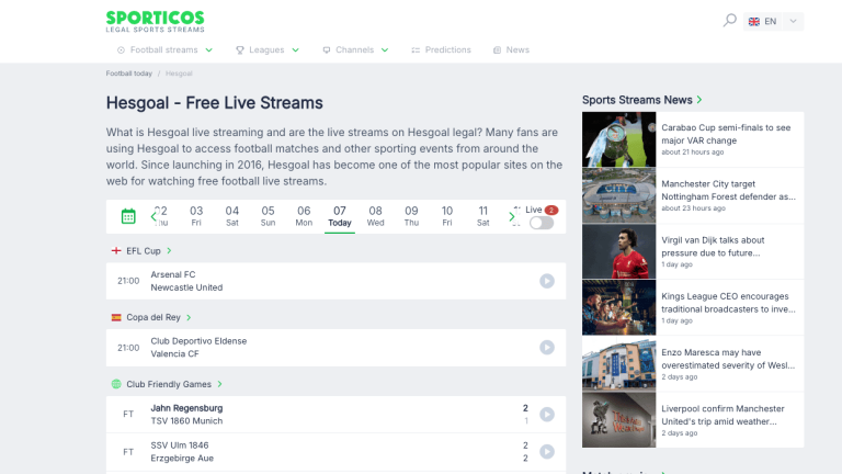 HesGoal : La nouvelle adresse