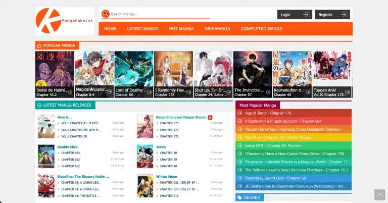 Mangakakalot : La nouvelle adresse