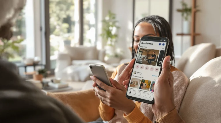 application mobile dualmedia